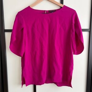 Eileen Fisher Fuchsia Silk Top